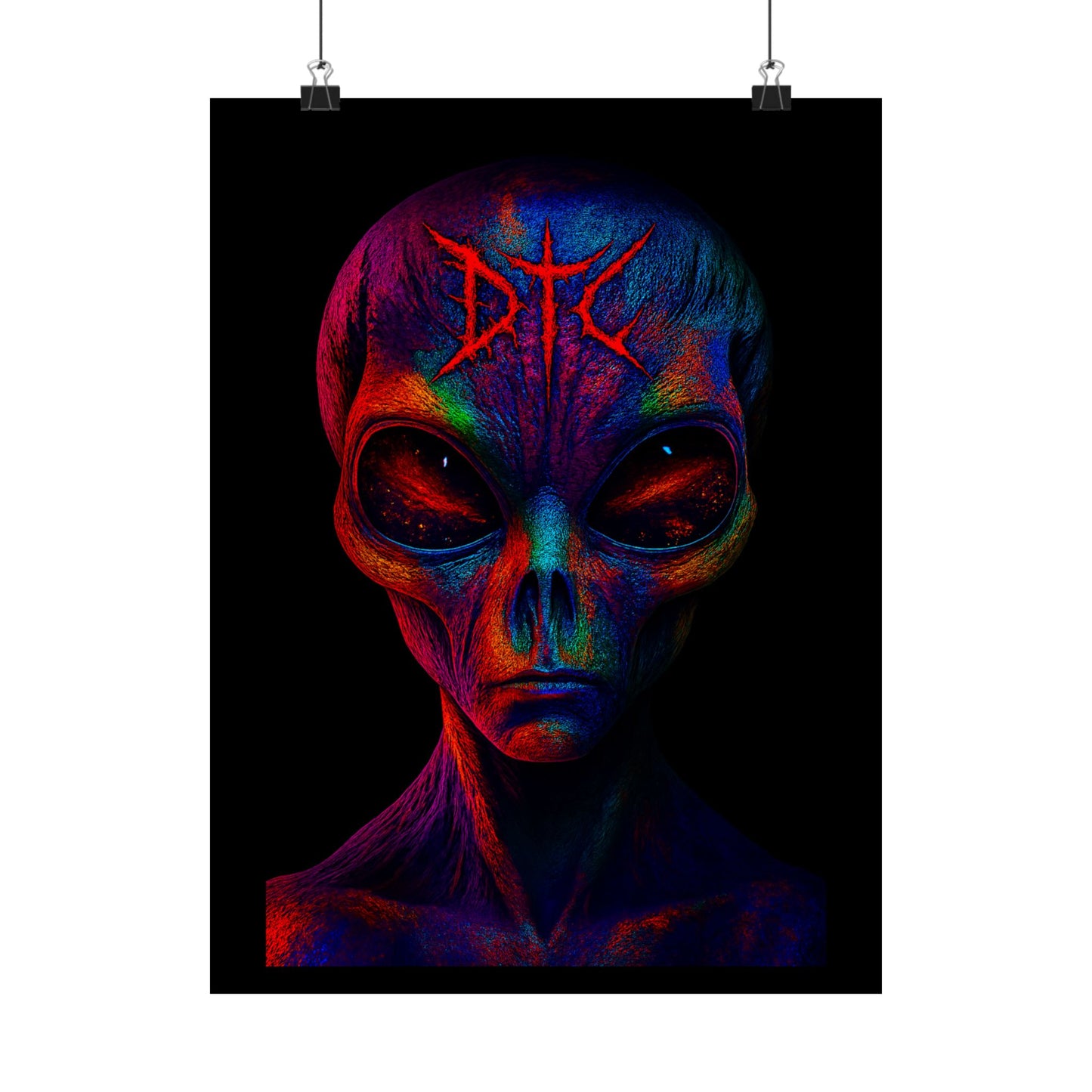 Vibrant Alien Art Poster