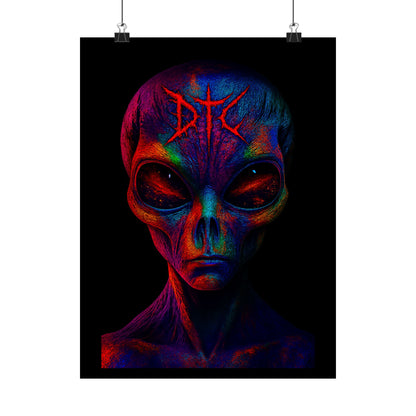 Vibrant Alien Art Poster
