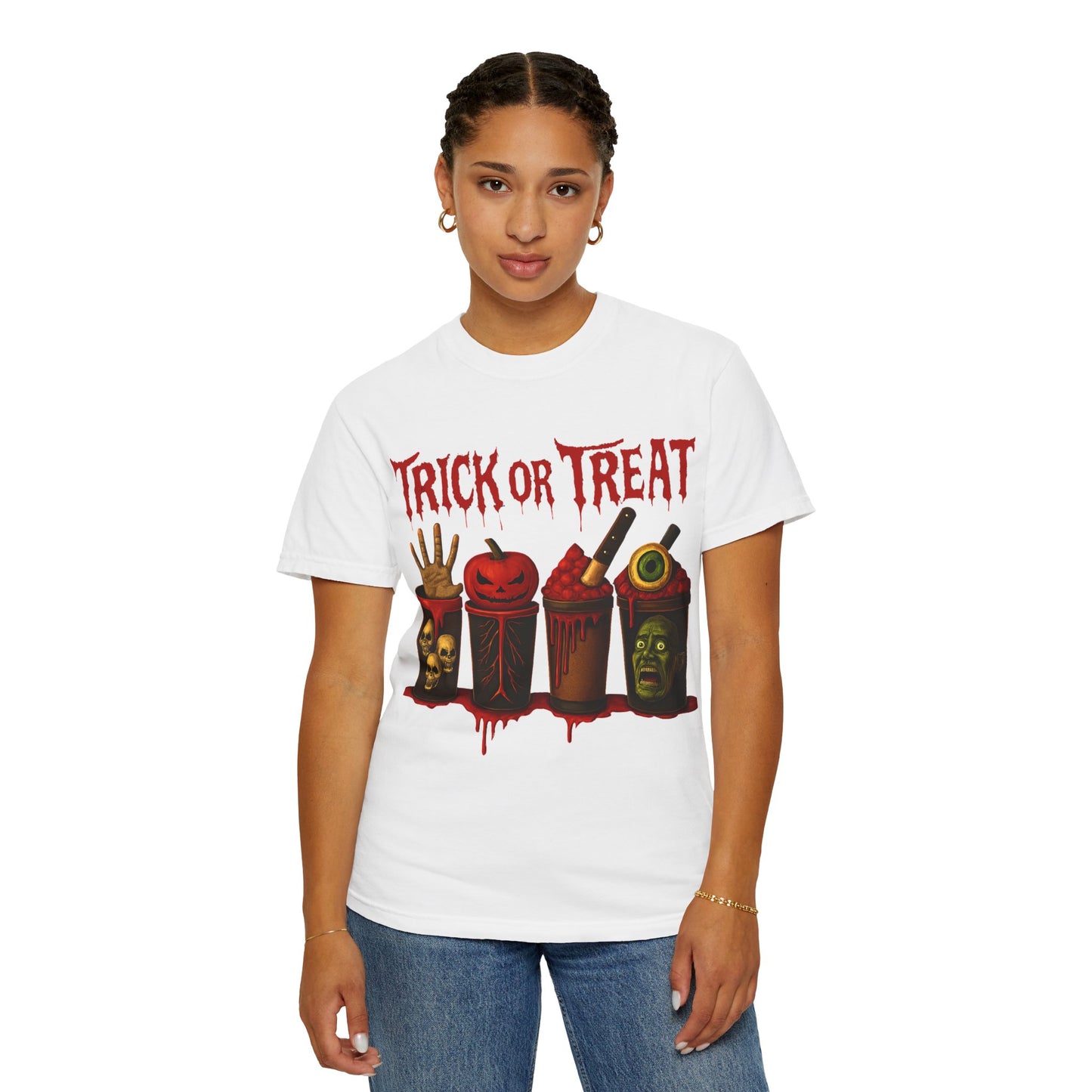 Black Trick or Treat Dark Humor T-shirt