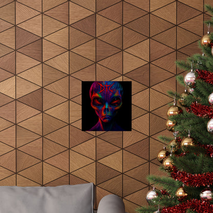 Vibrant Alien Art Poster