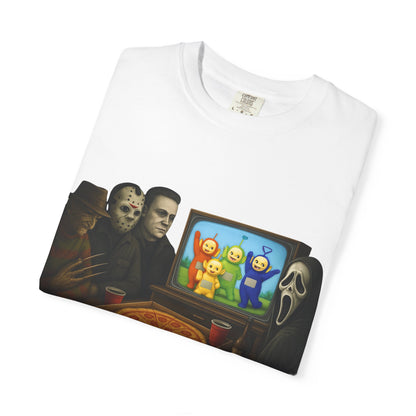 Faces of Horror Pizza Party T-Shirt