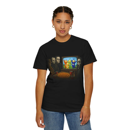 Faces of Horror Pizza Party T-Shirt