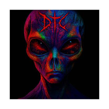 Vibrant Alien Art Poster