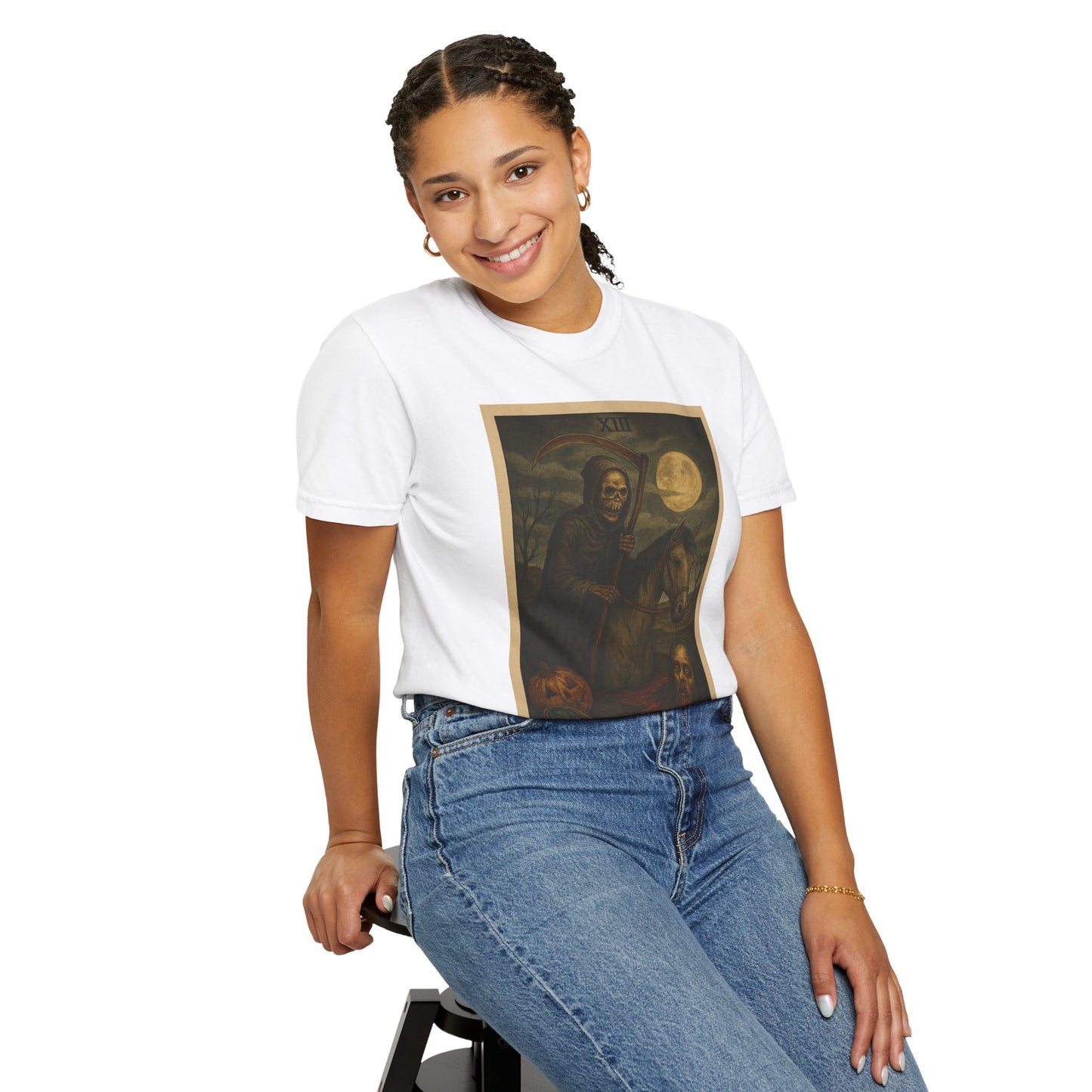 Death Tarot Card Graphic T-Shirt