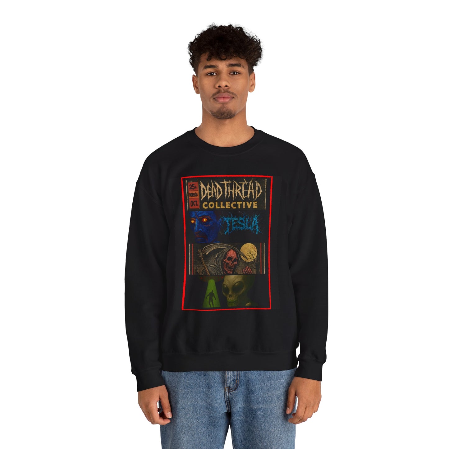 Vintage Horror Style Comic Sweatshirt