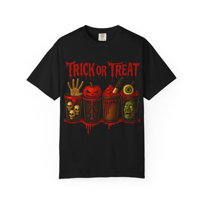 Black Trick or Treat Dark Humor T-shirt