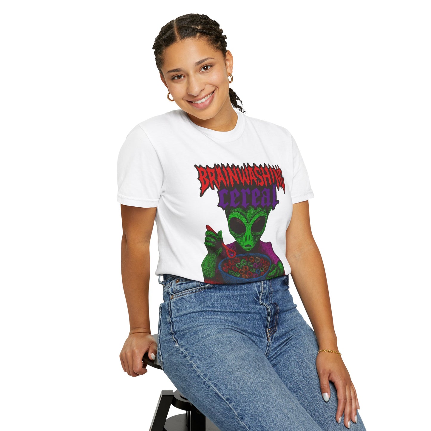 Alien Brainwashing Cereal T-Shirt