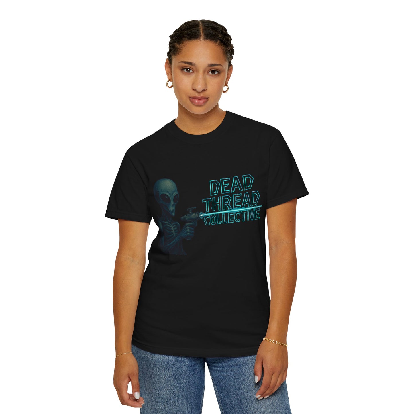 Alien Laser Beam Graphic T-Shirt