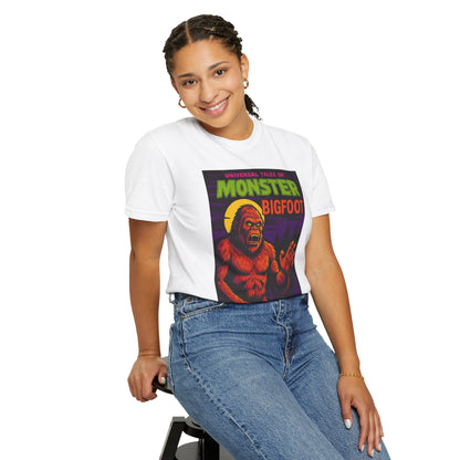 Bigfoot Horror Comic Book Style T-Shirt