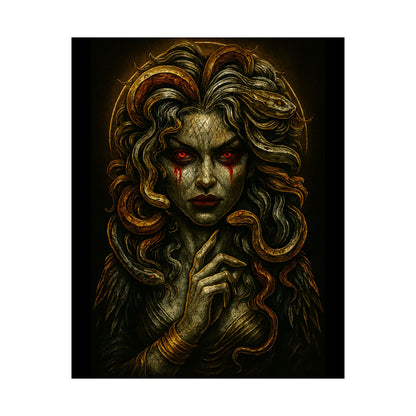 Medusa Horror Themed Graphic Poster