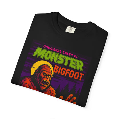 Bigfoot Horror Comic Book Style T-Shirt