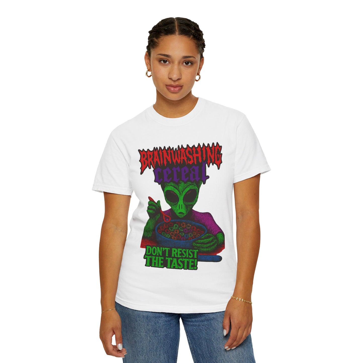 Alien Brainwashing Cereal T-Shirt