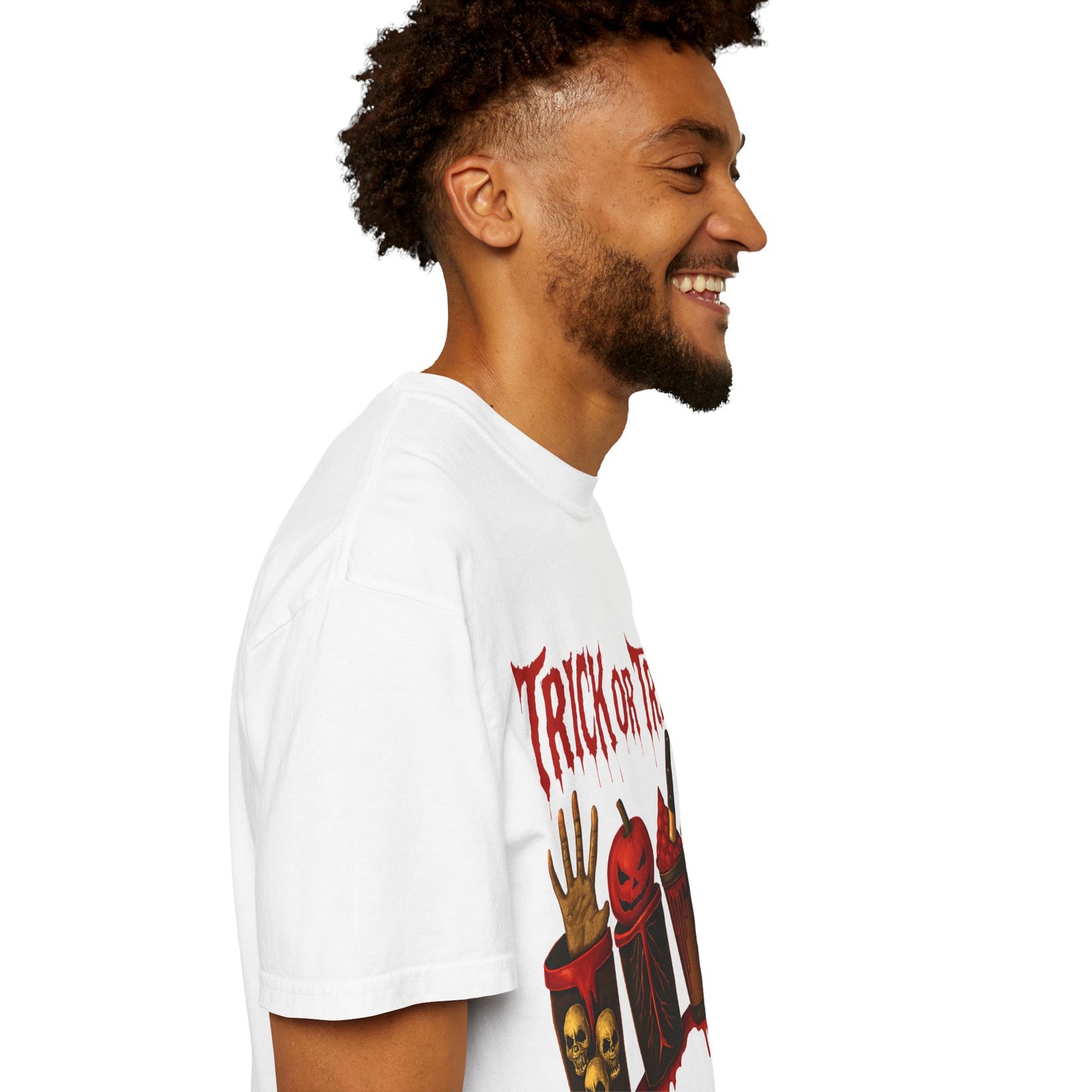 Black Trick or Treat Dark Humor T-shirt