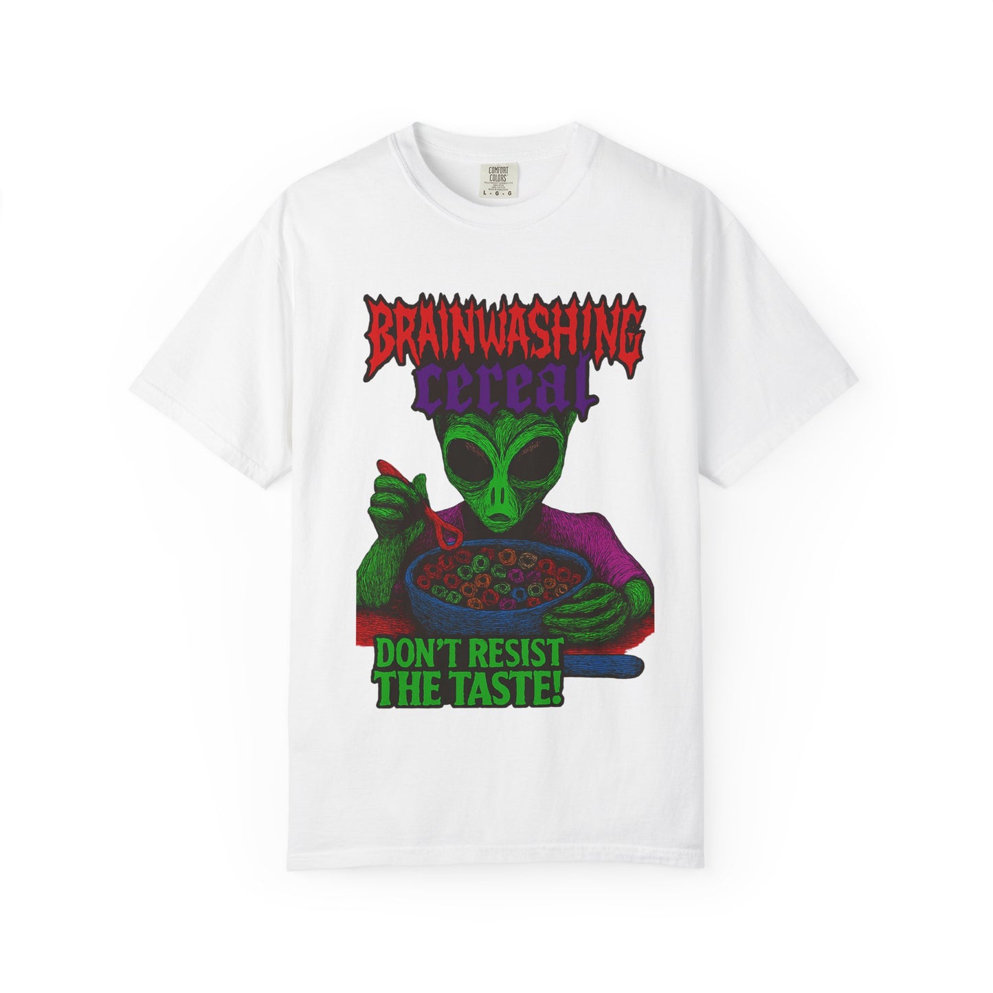 Alien Brainwashing Cereal T-Shirt