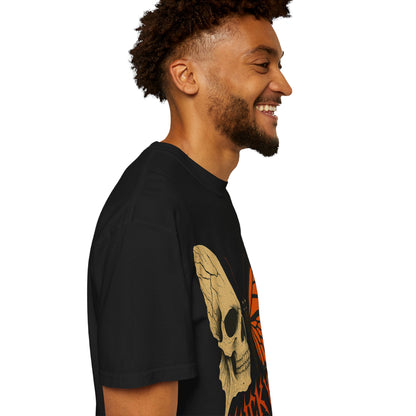 Skull and Butterfly Vulgar Graphic T-Shirt