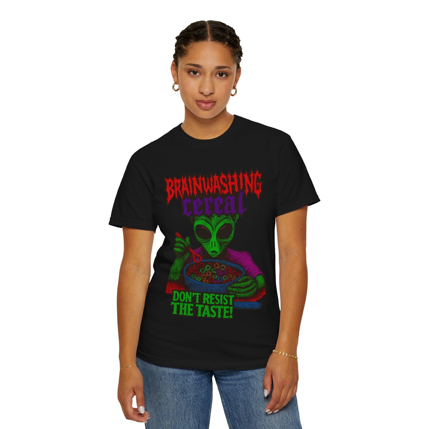 Alien Brainwashing Cereal T-Shirt