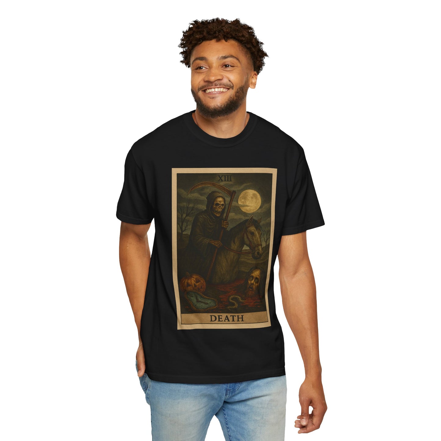 Death Tarot Card Graphic T-Shirt