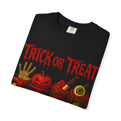 Black Trick or Treat Dark Humor T-shirt