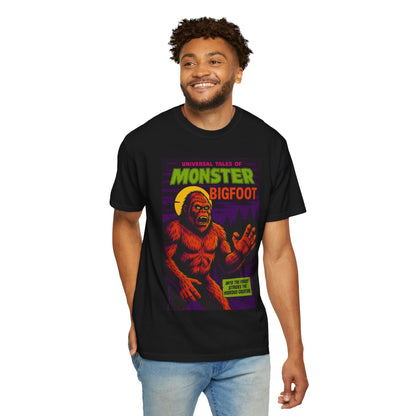 Bigfoot Horror Comic Book Style T-Shirt