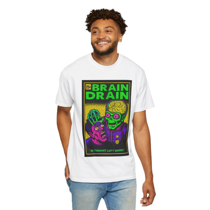 "Brain Drain" Comic Style Alien T-Shirt