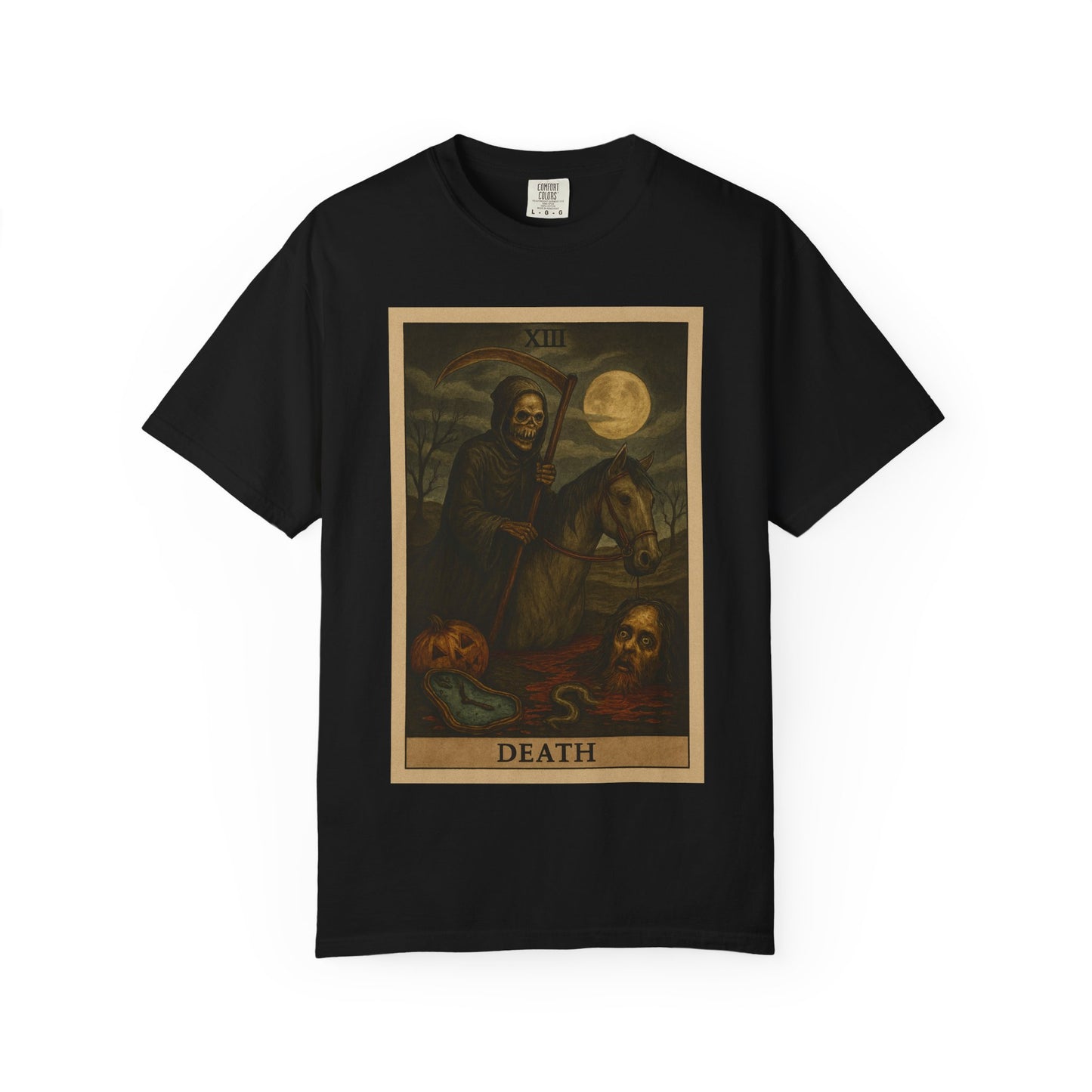 Death Tarot Card Graphic T-Shirt