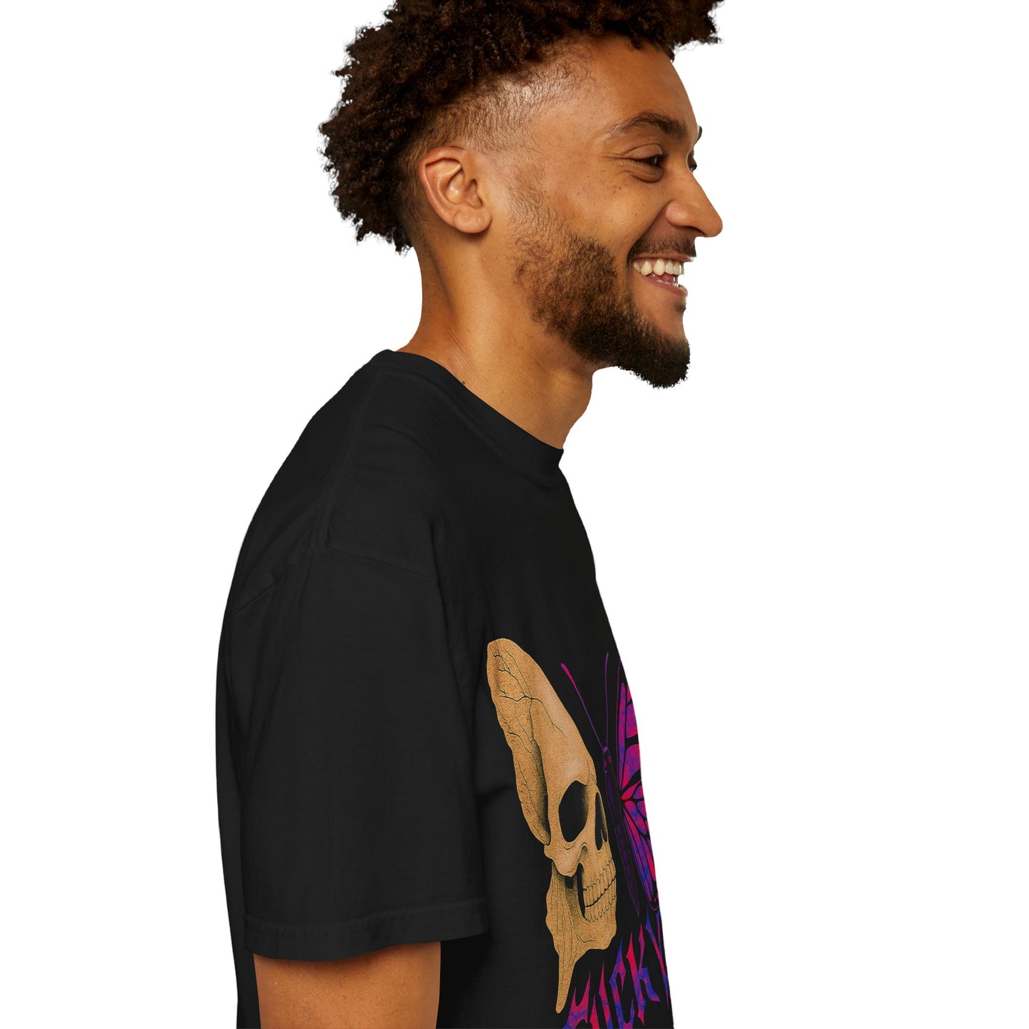 Rebellious Skull Butterfly Gothic T-Shirt