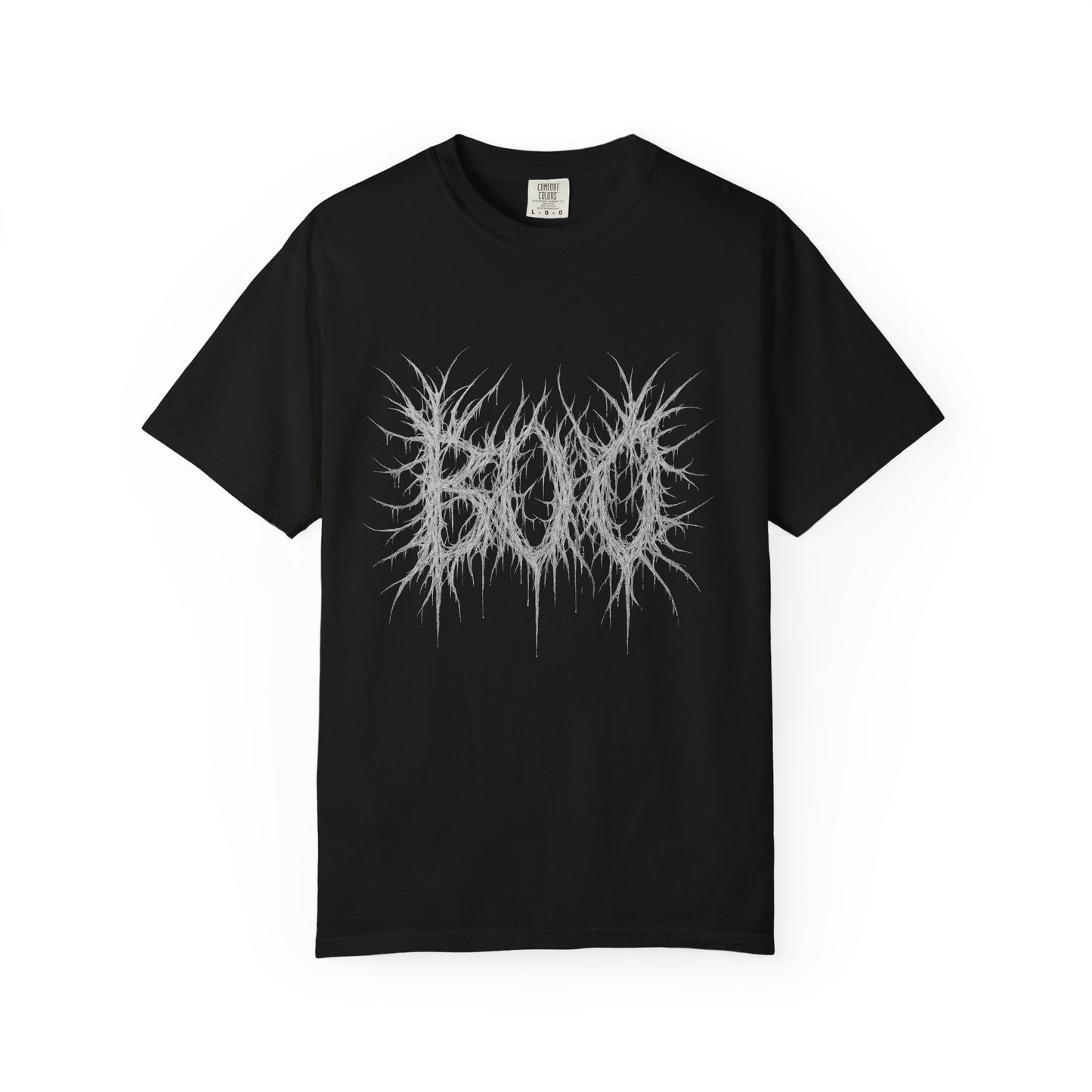 "Boo" Halloween Metal Style T-Shirt