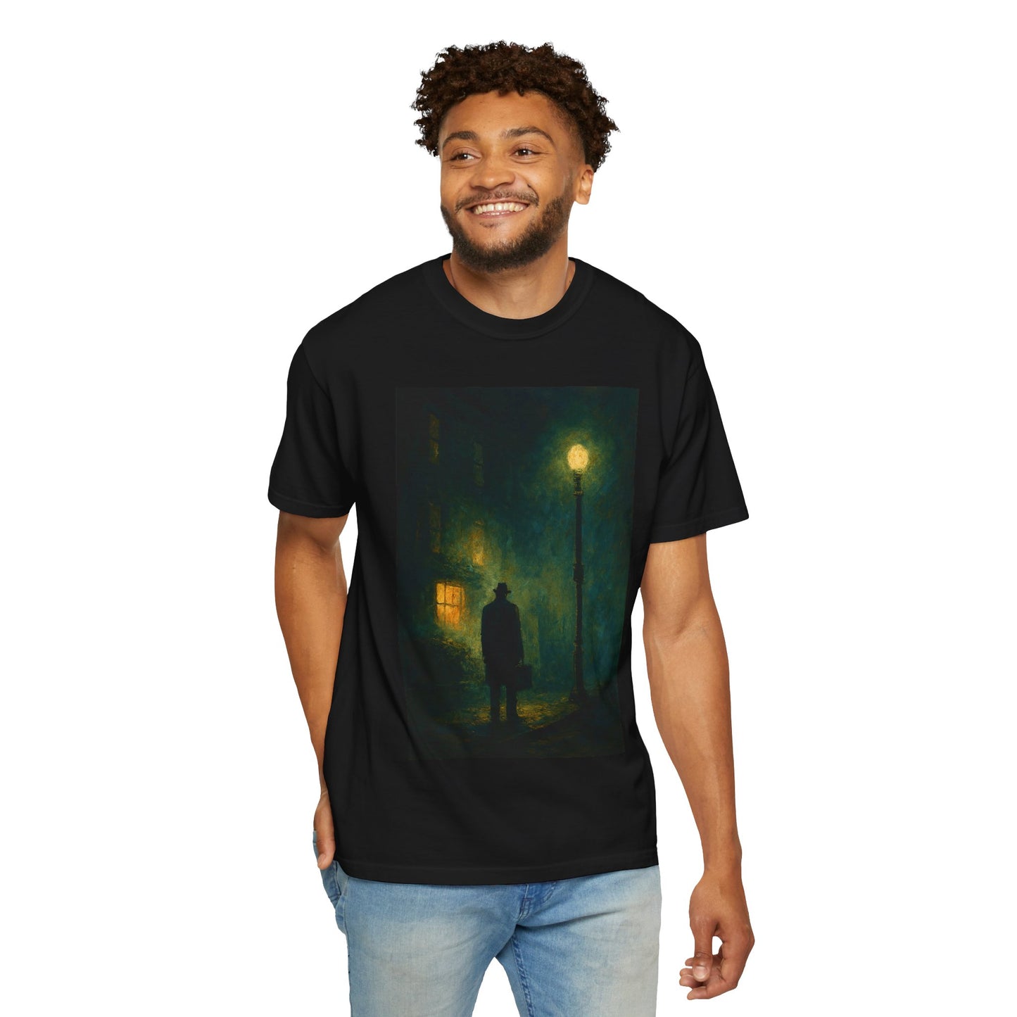 Mysterious Night Horror-Themed T-Shirt