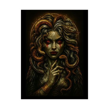 Medusa Horror Themed Graphic Poster