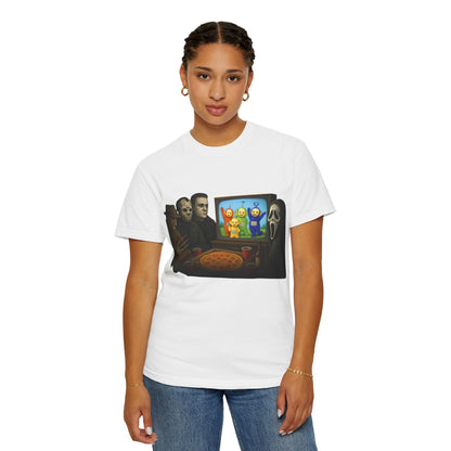 Faces of Horror Pizza Party T-Shirt