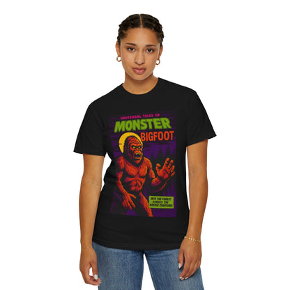 Bigfoot Horror Comic Book Style T-Shirt