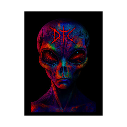 Vibrant Alien Art Poster