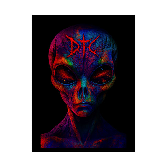 Vibrant Alien Art Poster