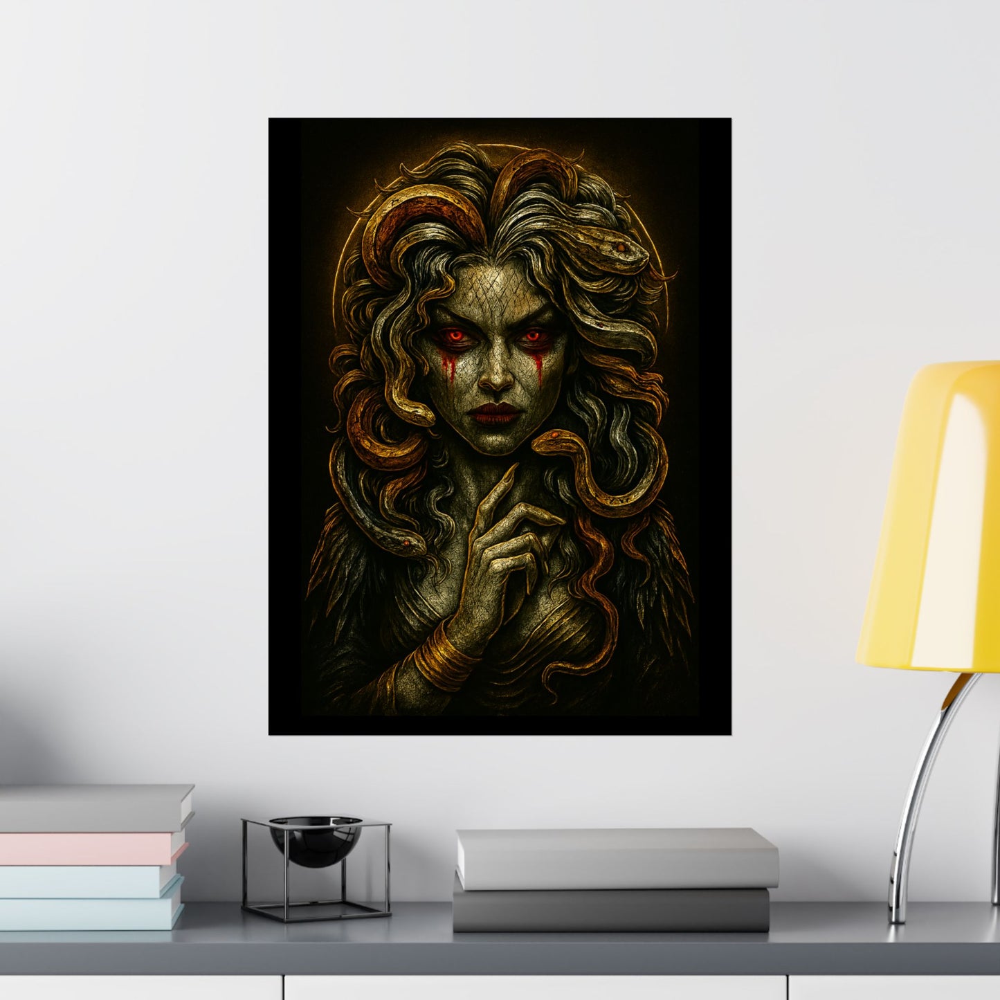 Medusa Horror Themed Graphic Poster
