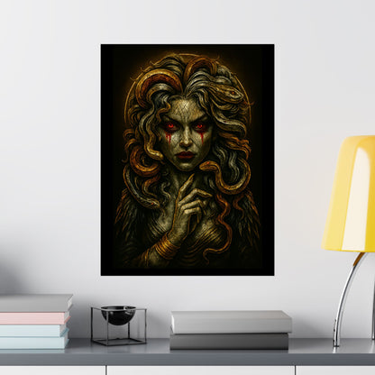 Medusa Horror Themed Graphic Poster