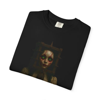 Haunted Caged Doll Graphic T-Shirt