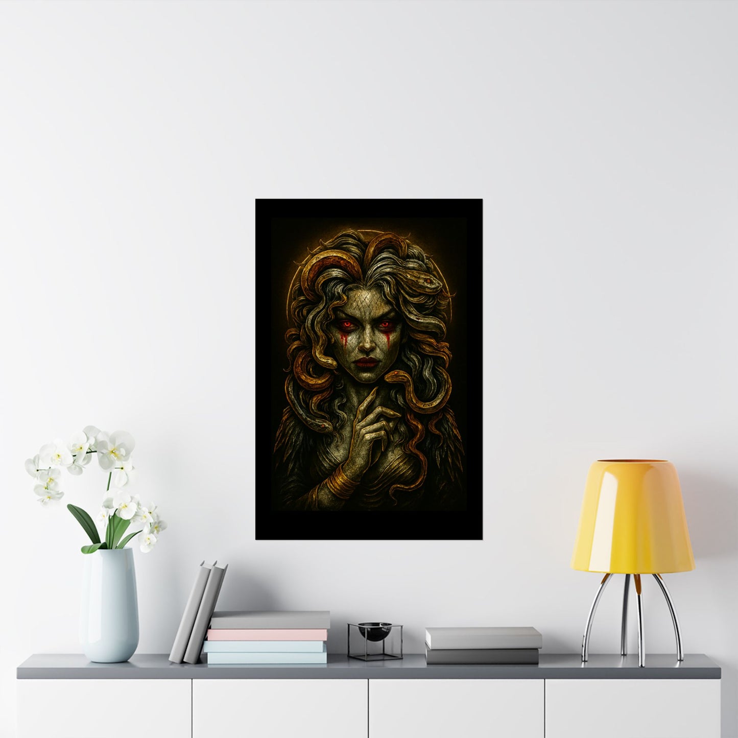 Medusa Horror Themed Graphic Poster