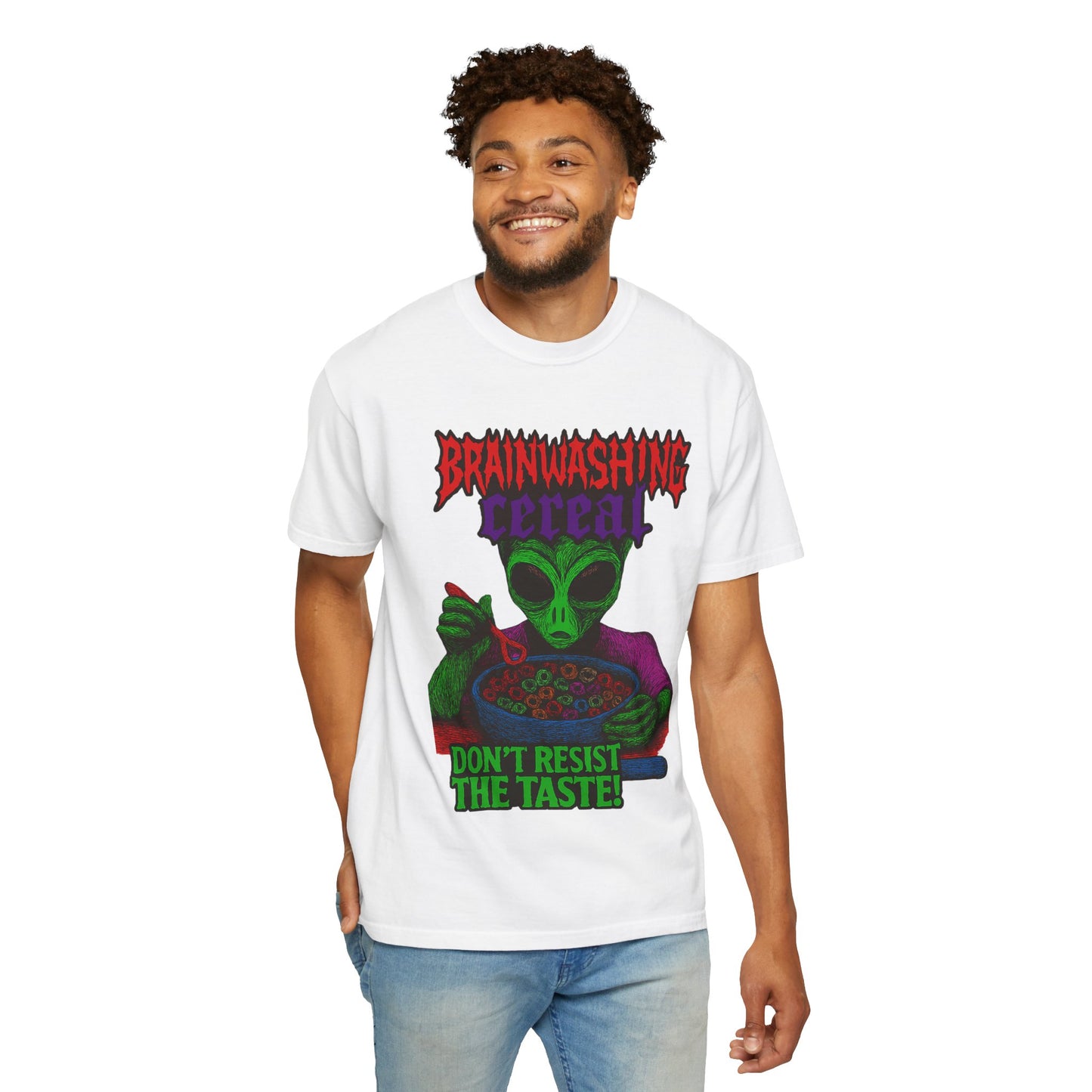 Alien Brainwashing Cereal T-Shirt