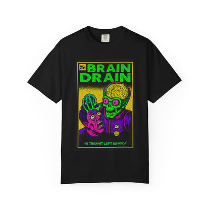"Brain Drain" Comic Style Alien T-Shirt