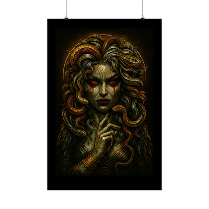 Medusa Horror Themed Graphic Poster