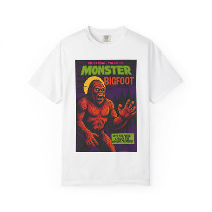 Bigfoot Horror Comic Book Style T-Shirt