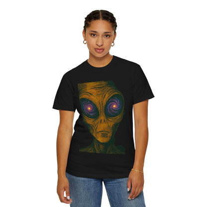 Psychedelic Alien Graphic T-Shirt