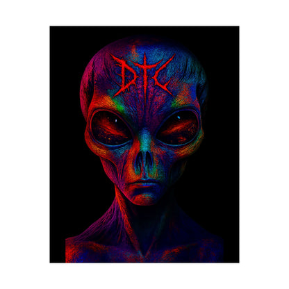 Vibrant Alien Art Poster