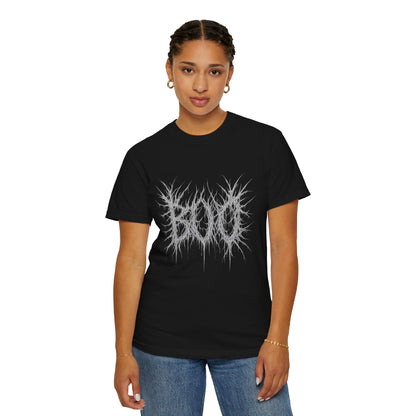 "Boo" Halloween Metal Style T-Shirt