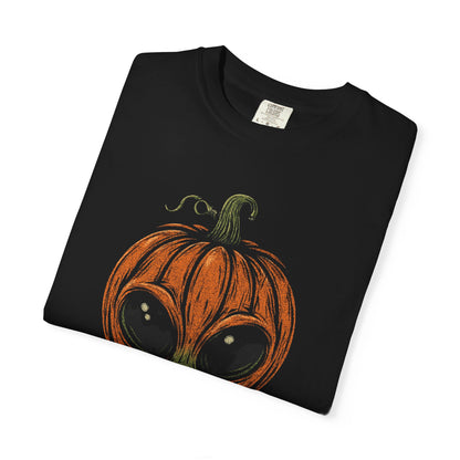 Alien Pumpkin Halloween T-Shirt