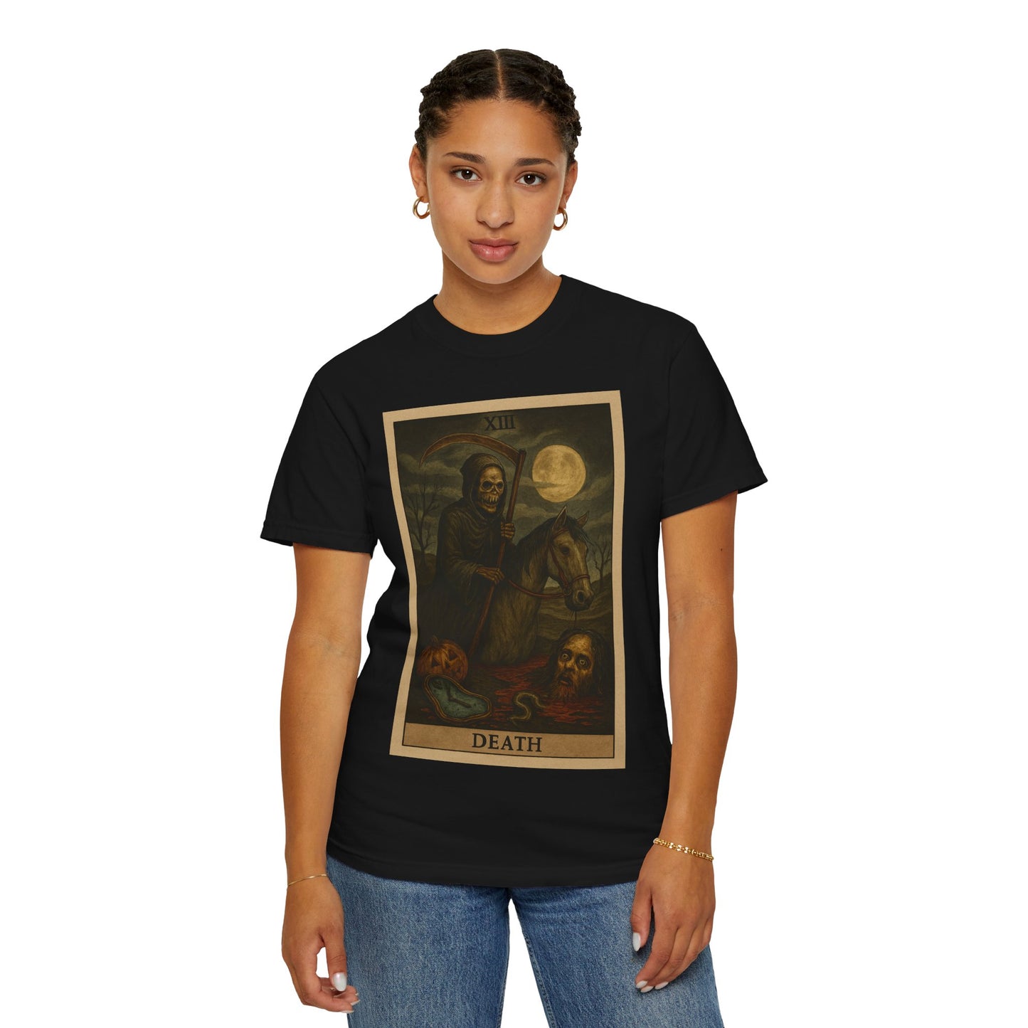 Death Tarot Card Graphic T-Shirt