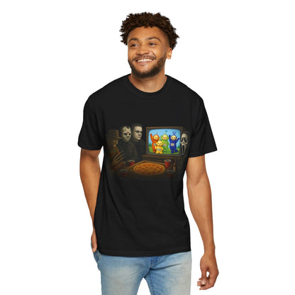 Faces of Horror Pizza Party T-Shirt