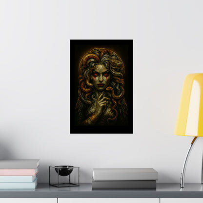 Medusa Horror Themed Graphic Poster