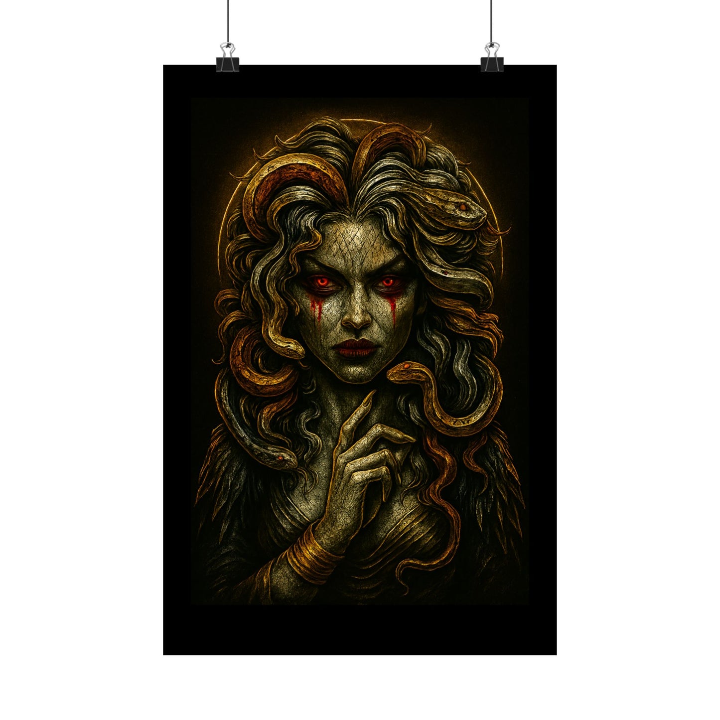 Medusa Horror Themed Graphic Poster