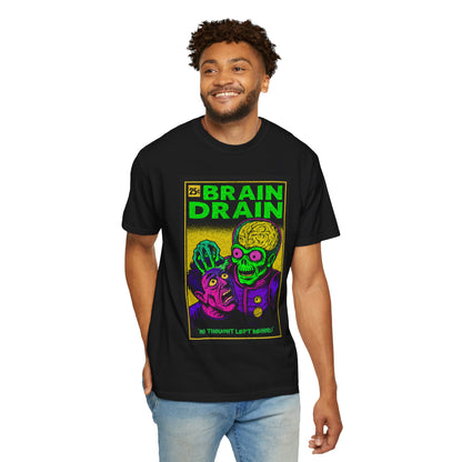 "Brain Drain" Comic Style Alien T-Shirt
